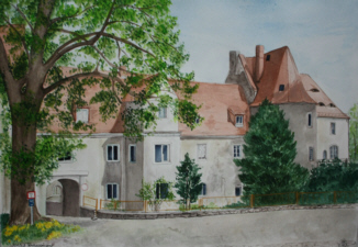 Aquarell "Schloss Rothschönberg"